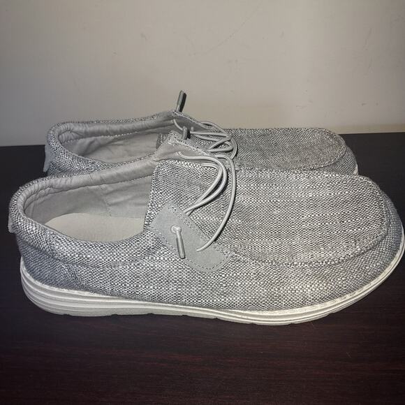 Bruno Marc Men's Slip On Loafers 8M Lightweight Shoes Elastic Laces Casual Gray - Picture 4 of 11